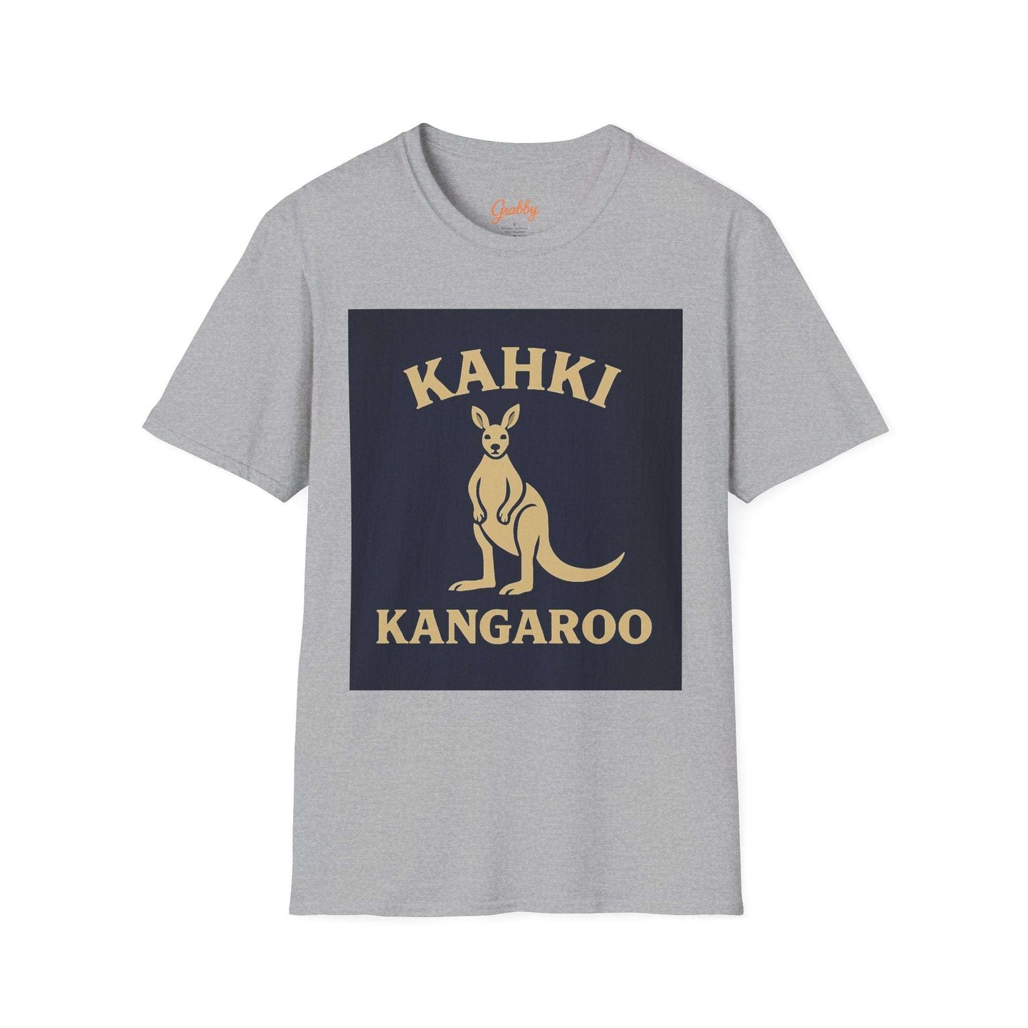 Kahki Kangaroo T-Shirt, Softstyle Tee, Unisex Apparel, Perfect Gift for Animal Lovers, Casual Wear, Birthday Gift