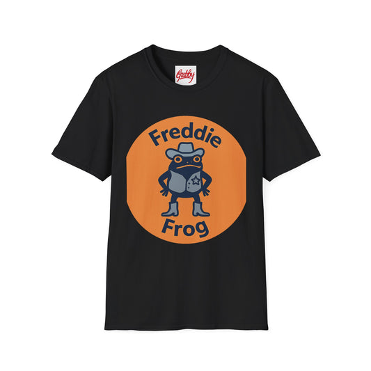Freddie Frog Unisex T-Shirt, Fun Graphic Tee, Perfect for Kids and Adults, Gift for Birthdays, Casual Wear, Summer Fun