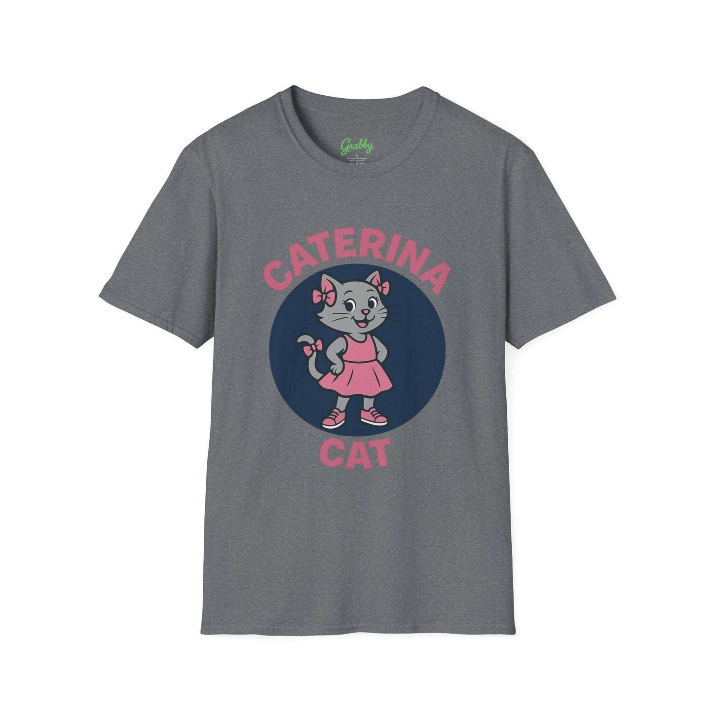 Cute Cat Graphic T-Shirt, Caterina Cat Design, Unisex Tee for Cat Lovers, Birthday Gift, Casual Wear, Animal Lover Shirt