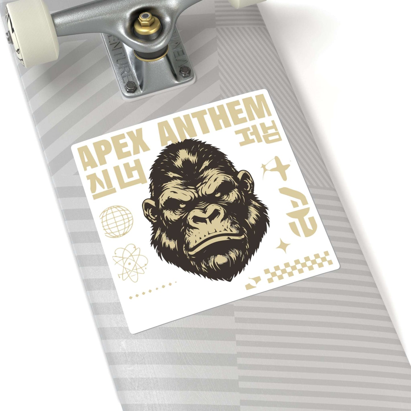 Square Stickers - Apex anthem Gorilla sticker