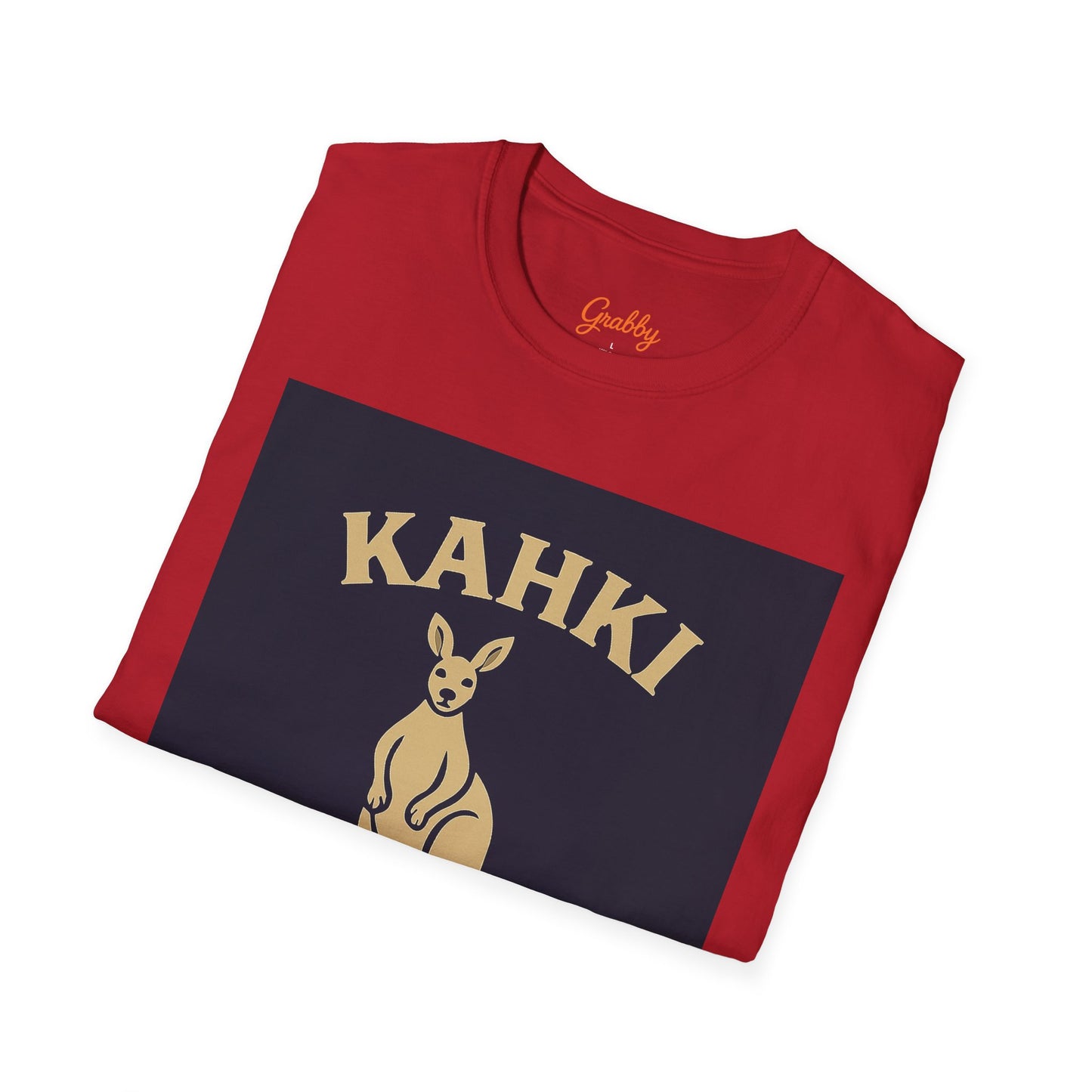 Kahki Kangaroo T-Shirt, Softstyle Tee, Unisex Apparel, Perfect Gift for Animal Lovers, Casual Wear, Birthday Gift