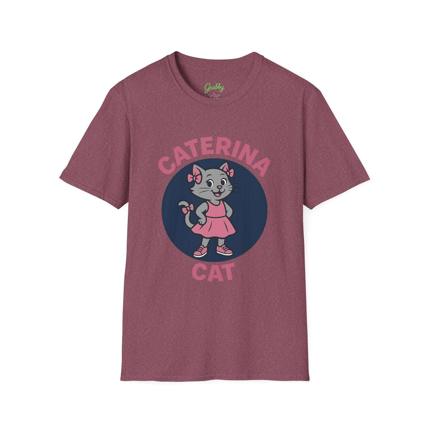 Cute Cat Graphic T-Shirt, Caterina Cat Design, Unisex Tee for Cat Lovers, Birthday Gift, Casual Wear, Animal Lover Shirt