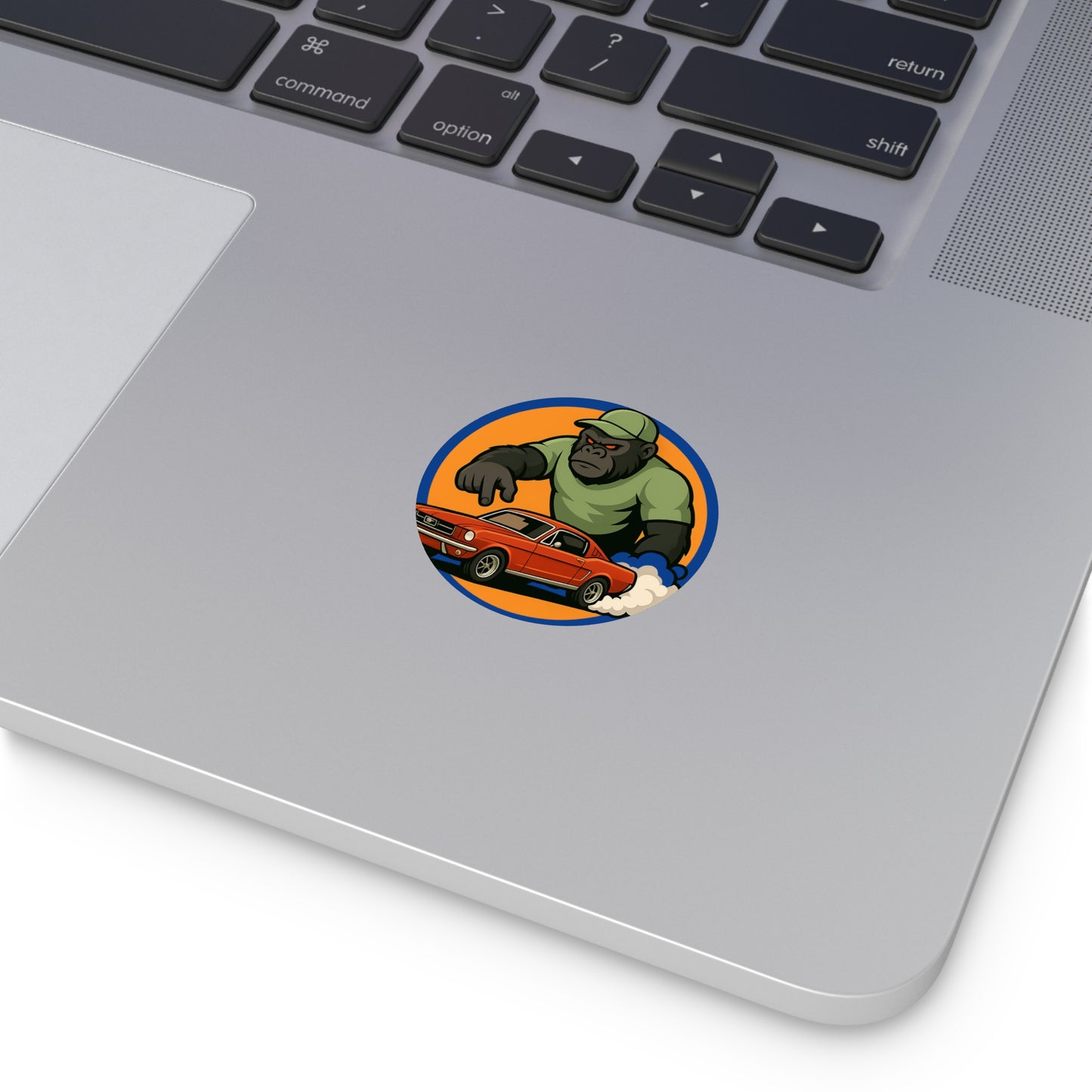 Gorilla Car Vinyl Stickers, Fun Car Decor, Reusable Stickers, Gift for Car Lovers, Cool Wall Art, Racing Theme