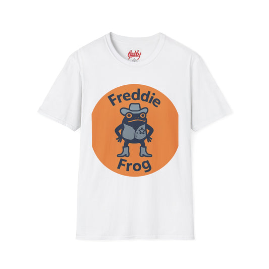 Freddie Frog Unisex T-Shirt, Fun Graphic Tee, Perfect for Kids and Adults, Gift for Birthdays, Casual Wear, Summer Fun