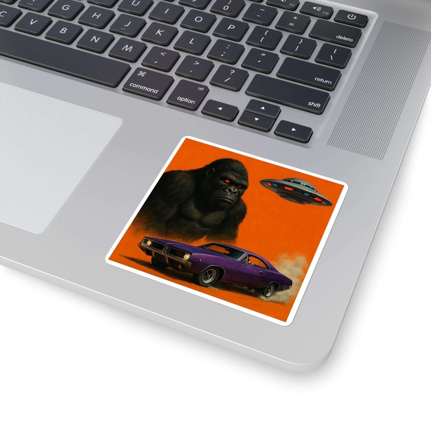 Retro Monster Vibe Square Stickers | Perfect for Laptop, Water Bottles, Scrapbooking, Car Decor, Gift Ideas