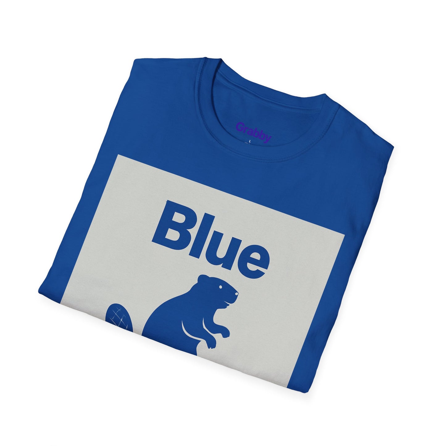 Blue Beaver Unisex Softstyle T-Shirt, Casual Wear, Great for Gifts, Nature Lovers, Wildlife Enthusiasts, Fun Shirt for Any Occasion