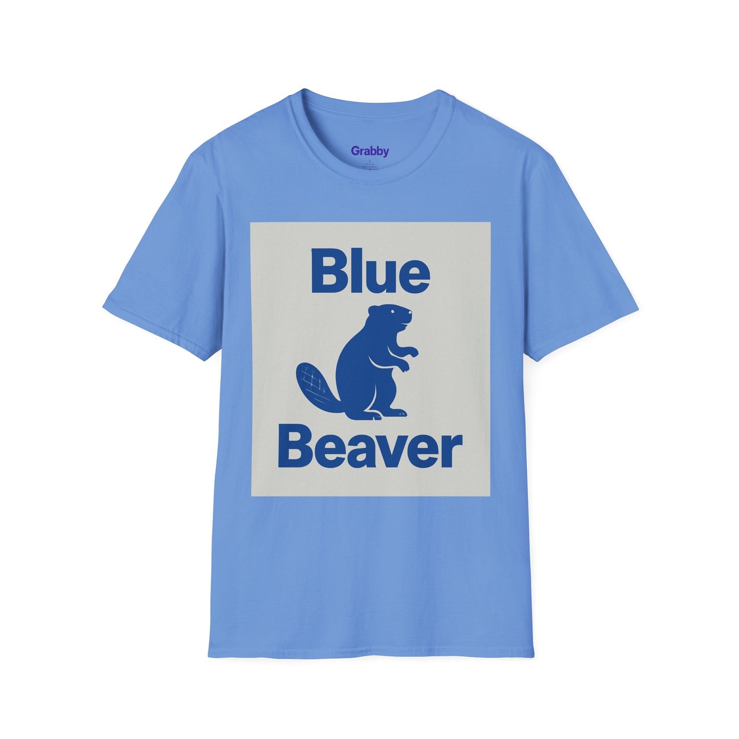 Blue Beaver Unisex Softstyle T-Shirt, Casual Wear, Great for Gifts, Nature Lovers, Wildlife Enthusiasts, Fun Shirt for Any Occasion