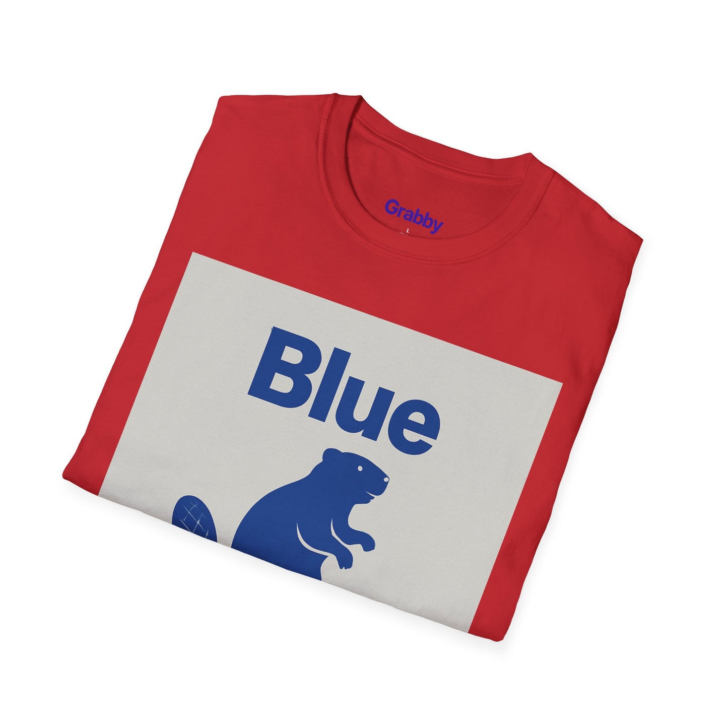 Blue Beaver Unisex Softstyle T-Shirt, Casual Wear, Great for Gifts, Nature Lovers, Wildlife Enthusiasts, Fun Shirt for Any Occasion