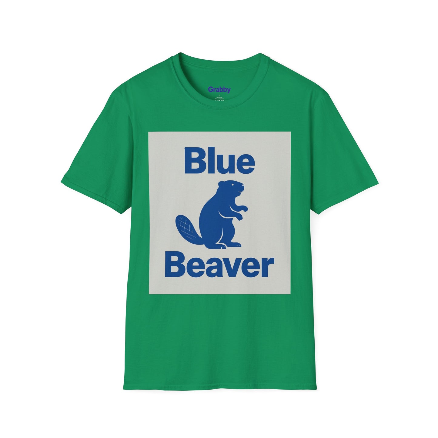 Blue Beaver Unisex Softstyle T-Shirt, Casual Wear, Great for Gifts, Nature Lovers, Wildlife Enthusiasts, Fun Shirt for Any Occasion