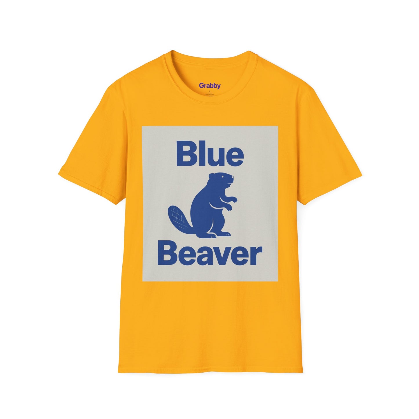 Blue Beaver Unisex Softstyle T-Shirt, Casual Wear, Great for Gifts, Nature Lovers, Wildlife Enthusiasts, Fun Shirt for Any Occasion