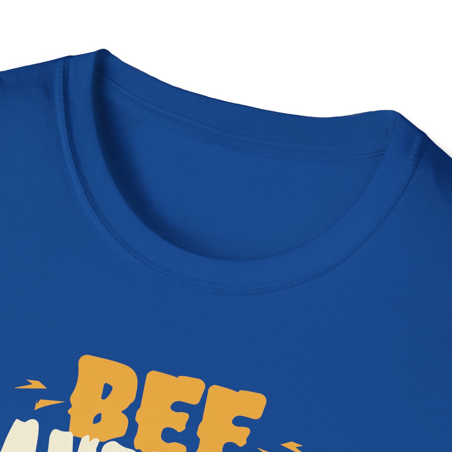 Bee Themed Unisex Softstyle T-Shirt, Fun Graphic Tee, Gift for Bee Lovers, Unique Bee T-Shirt, Casual Wear, Birthday Gift