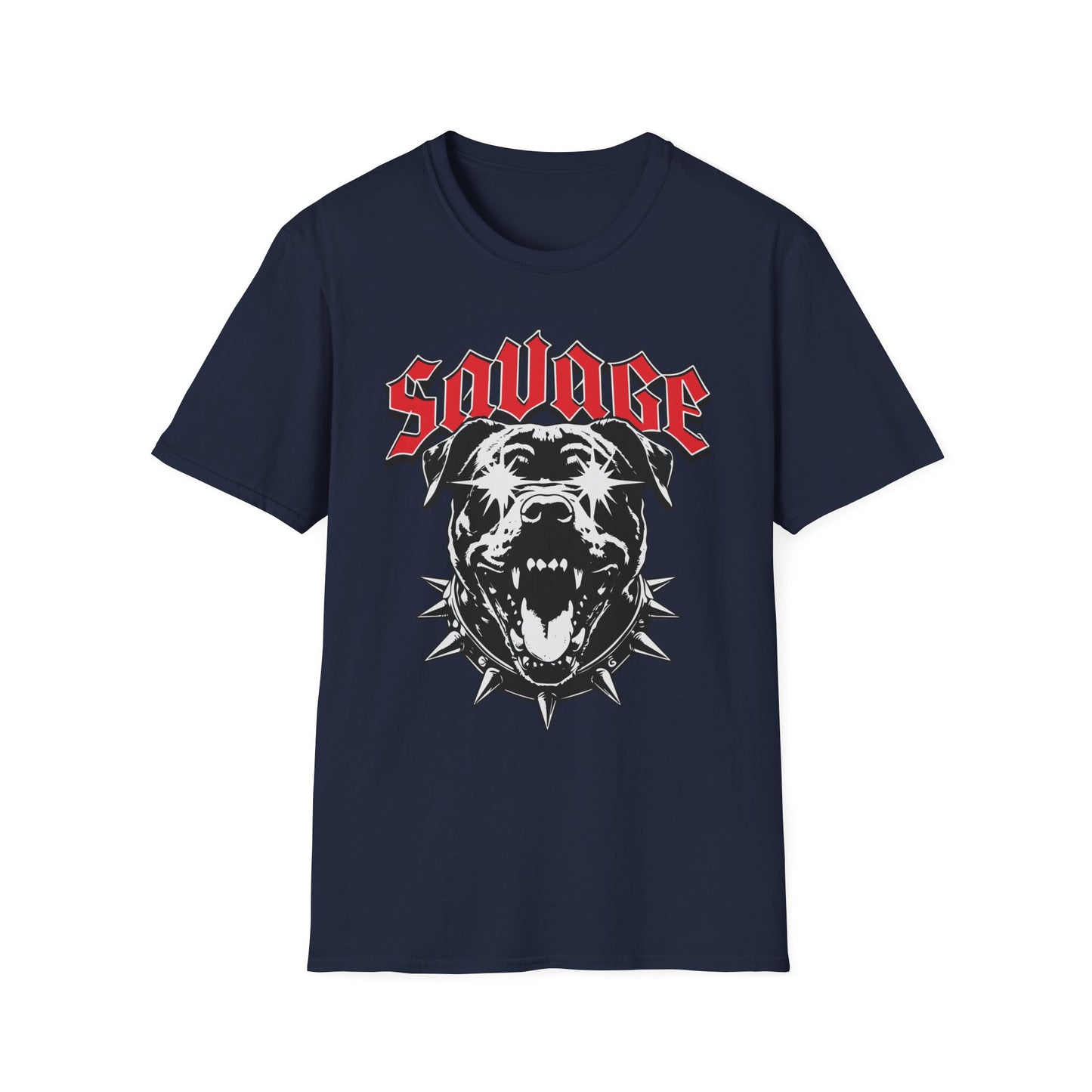 Savage Rottweiler Graphic Tee, Bold T-Shirt for Animal Lovers, Edgy Casual Wear, Gift for Dog Owners, Cool Street Style