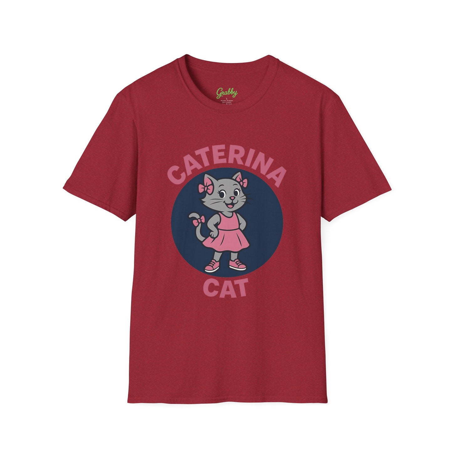 Cute Cat Graphic T-Shirt, Caterina Cat Design, Unisex Tee for Cat Lovers, Birthday Gift, Casual Wear, Animal Lover Shirt