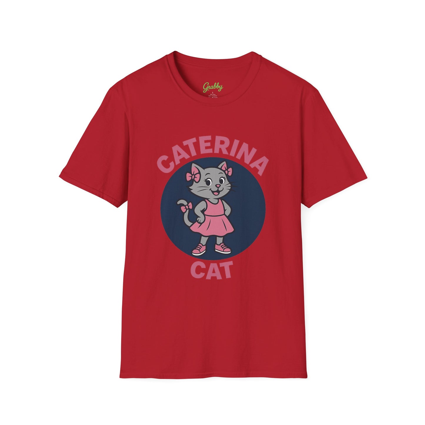 Cute Cat Graphic T-Shirt, Caterina Cat Design, Unisex Tee for Cat Lovers, Birthday Gift, Casual Wear, Animal Lover Shirt