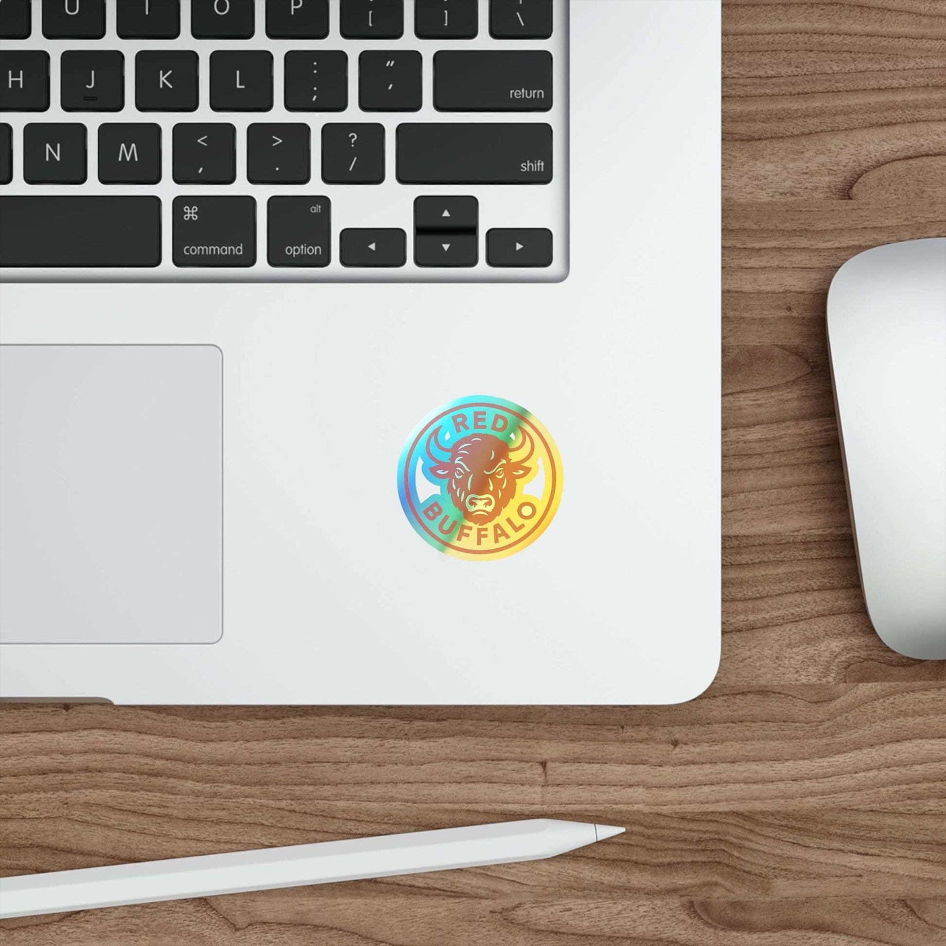 Holographic Buffalo Stickers, Vibrant Vinyl Decals for Skateboards, Laptop, Water Bottles, Gifts, Festivals