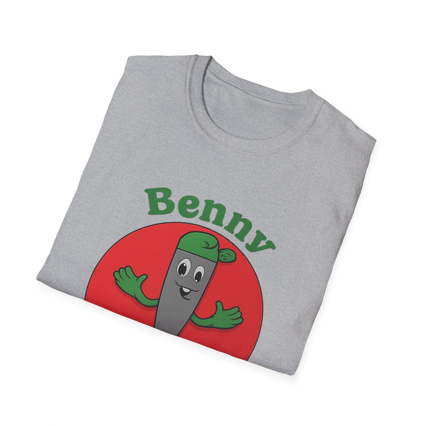 Benny Bat Unisex Softstyle T-Shirt - Fun Graphic Tee for Kids, Perfect for Parties, Birthdays, and Everyday Wear, Cute Apparel, Gift Idea