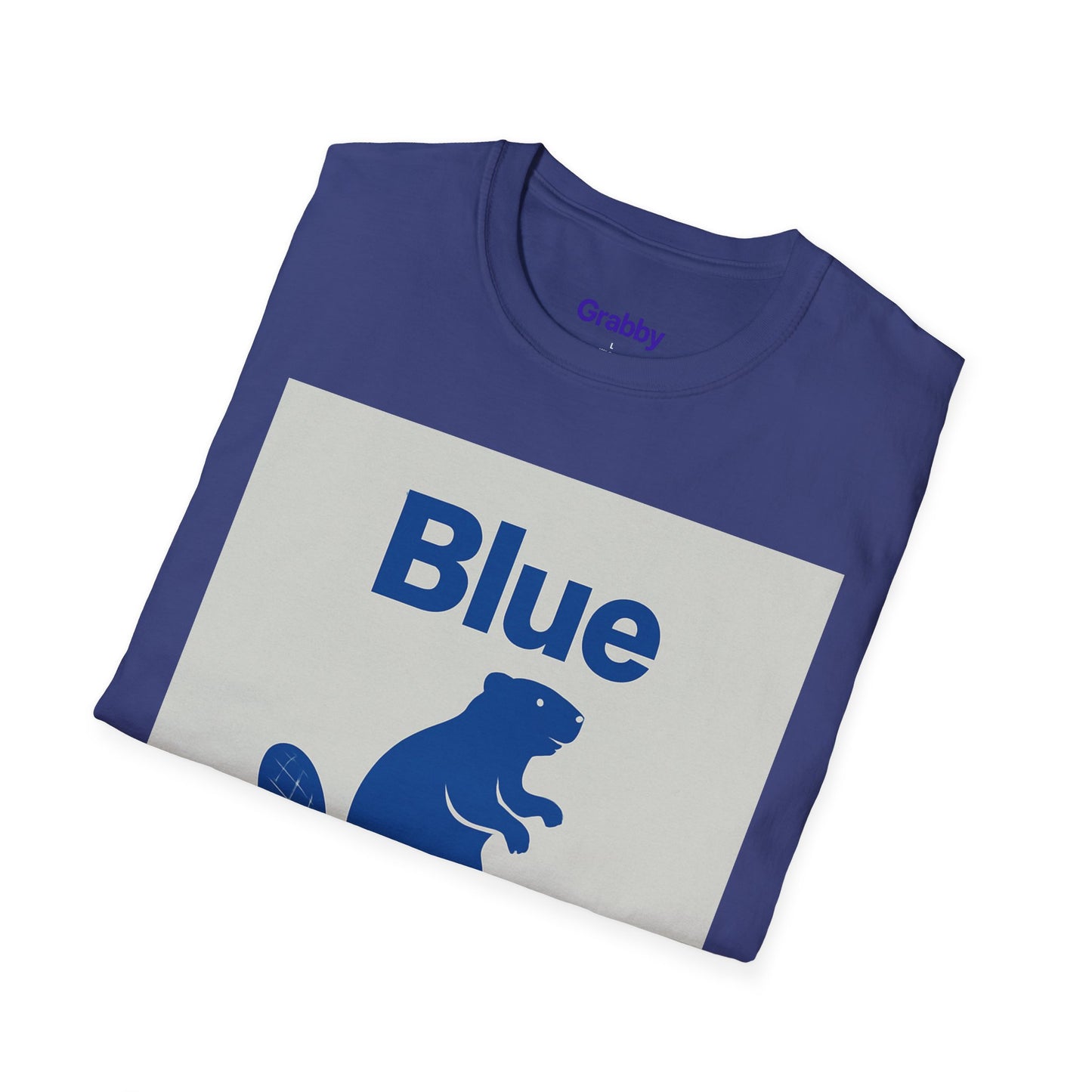 Blue Beaver Unisex Softstyle T-Shirt, Casual Wear, Great for Gifts, Nature Lovers, Wildlife Enthusiasts, Fun Shirt for Any Occasion