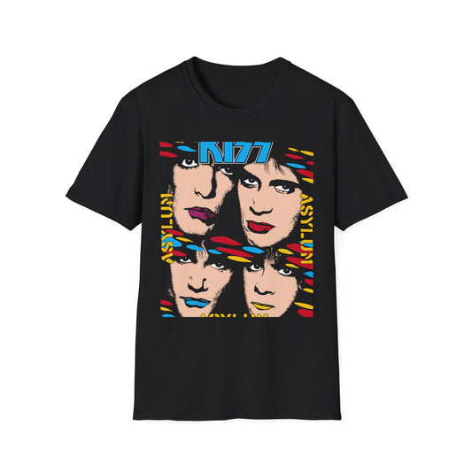 KISS Band Graphic Tees for Music Lovers, Unisex Softstyle T-Shirt, Rock Band Merchandise, Casual Wear, Concert Outfits, Gifts for Fans