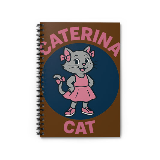Cute Cat Spiral Notebook, Fun School Supplies, Journaling Gift, Back to School, Cat Lovers Notebook, Kids or Adult Planner
