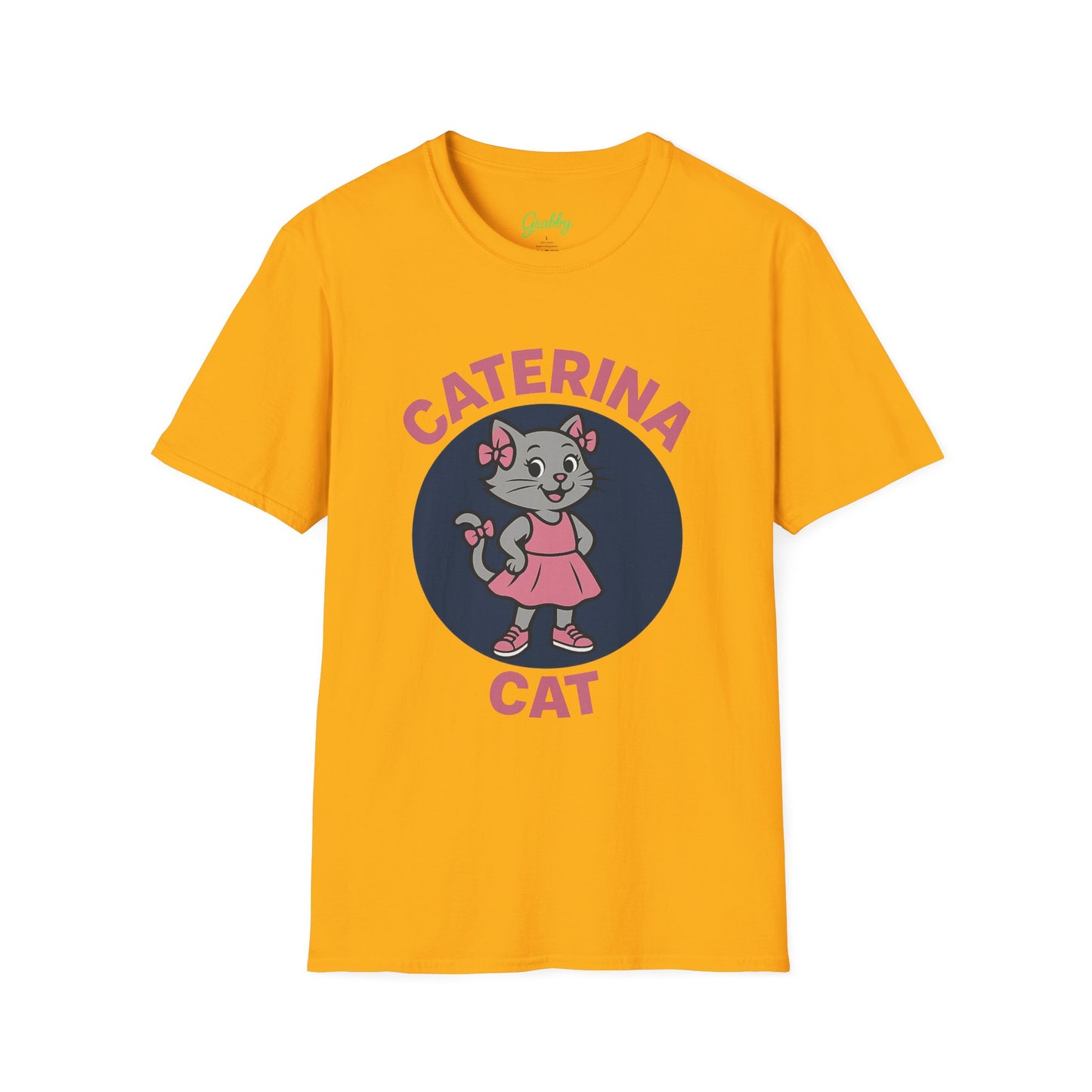 Cute Cat Graphic T-Shirt, Caterina Cat Design, Unisex Tee for Cat Lovers, Birthday Gift, Casual Wear, Animal Lover Shirt