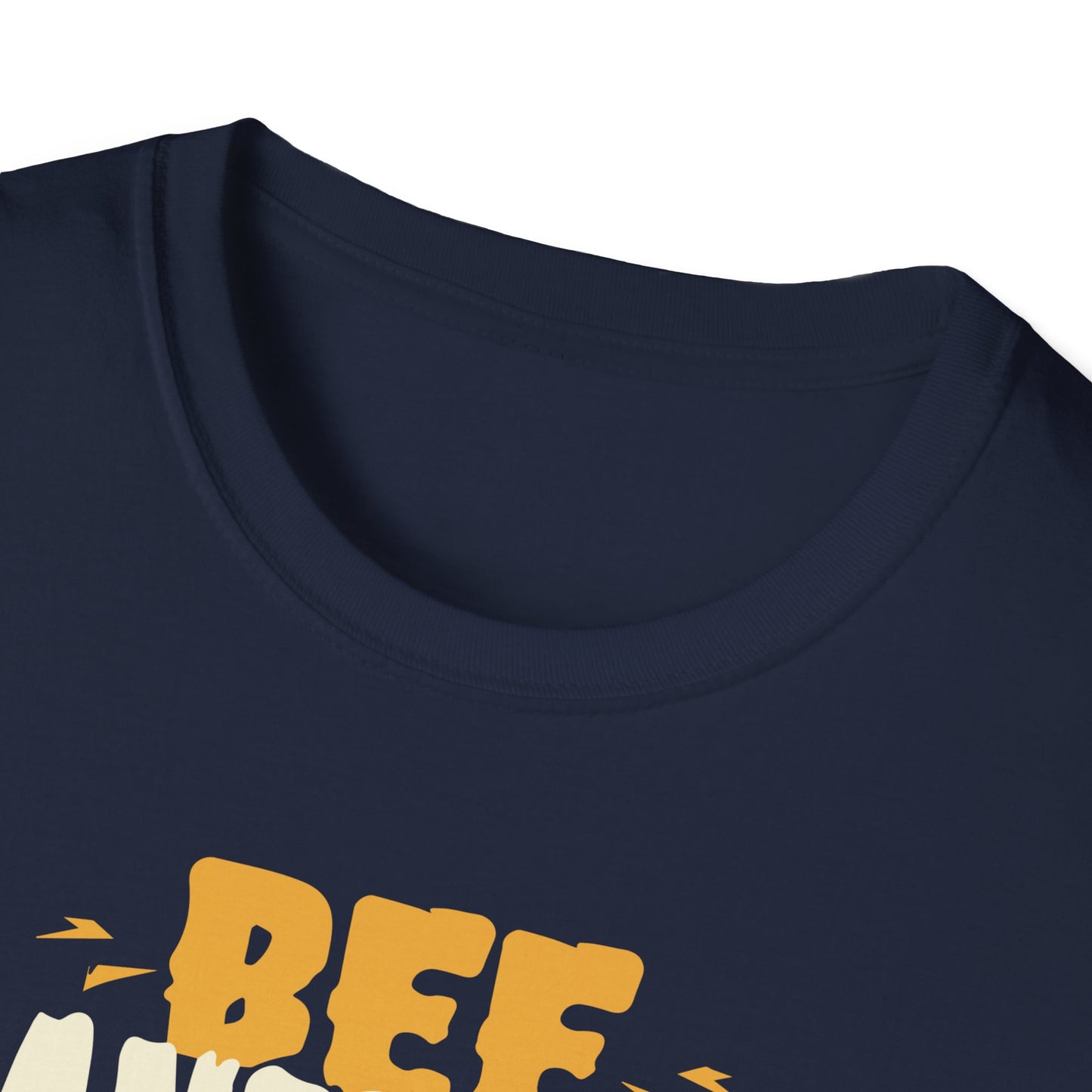 Bee Themed Unisex Softstyle T-Shirt, Fun Graphic Tee, Gift for Bee Lovers, Unique Bee T-Shirt, Casual Wear, Birthday Gift