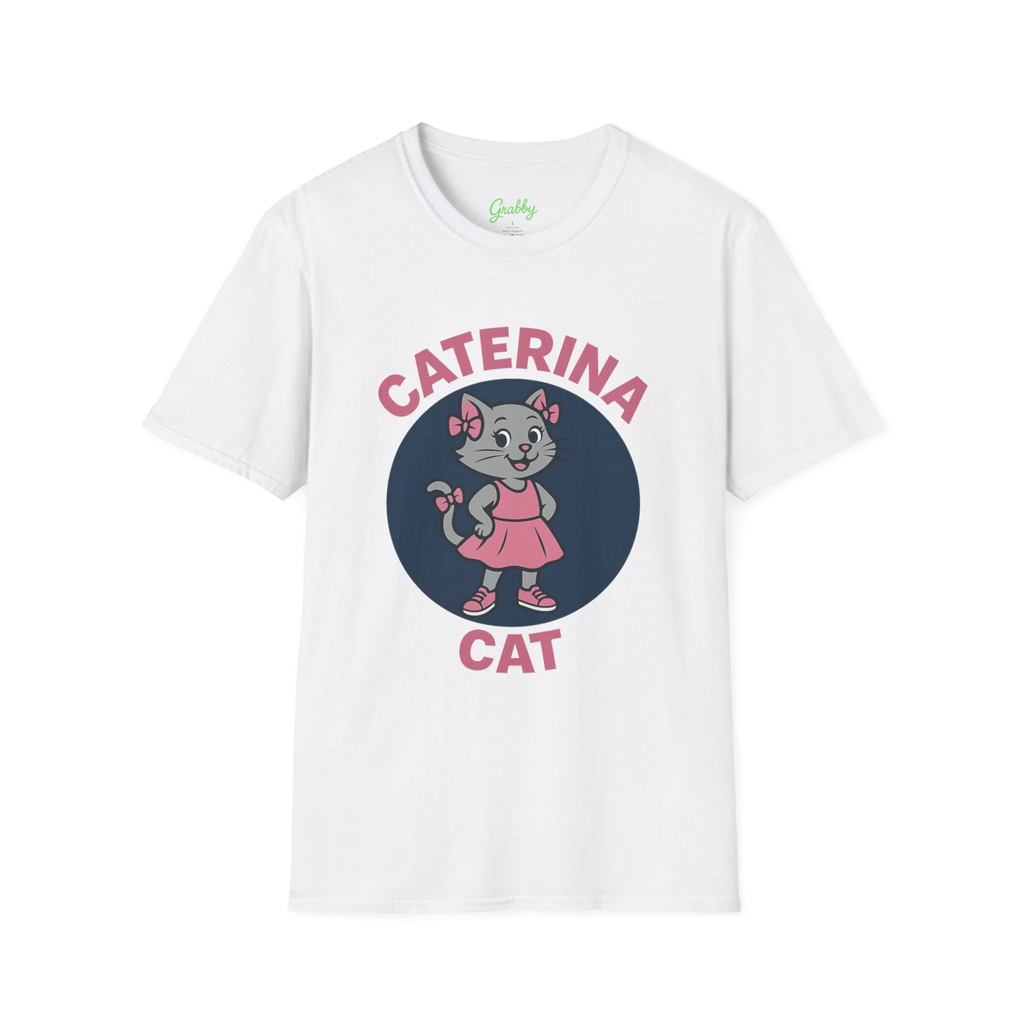 Cute Cat Graphic T-Shirt, Caterina Cat Design, Unisex Tee for Cat Lovers, Birthday Gift, Casual Wear, Animal Lover Shirt