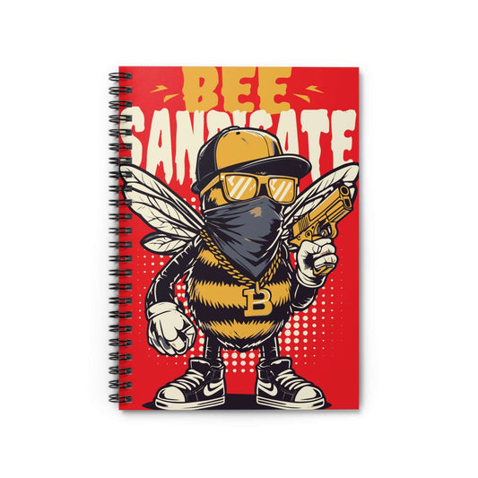 Street Art Spiral Notebook - Bee Gangsta, Cool Notebook for Students, Unique Journal Gift, Urban Style Sketchbook, Graffiti-Inspired [...]