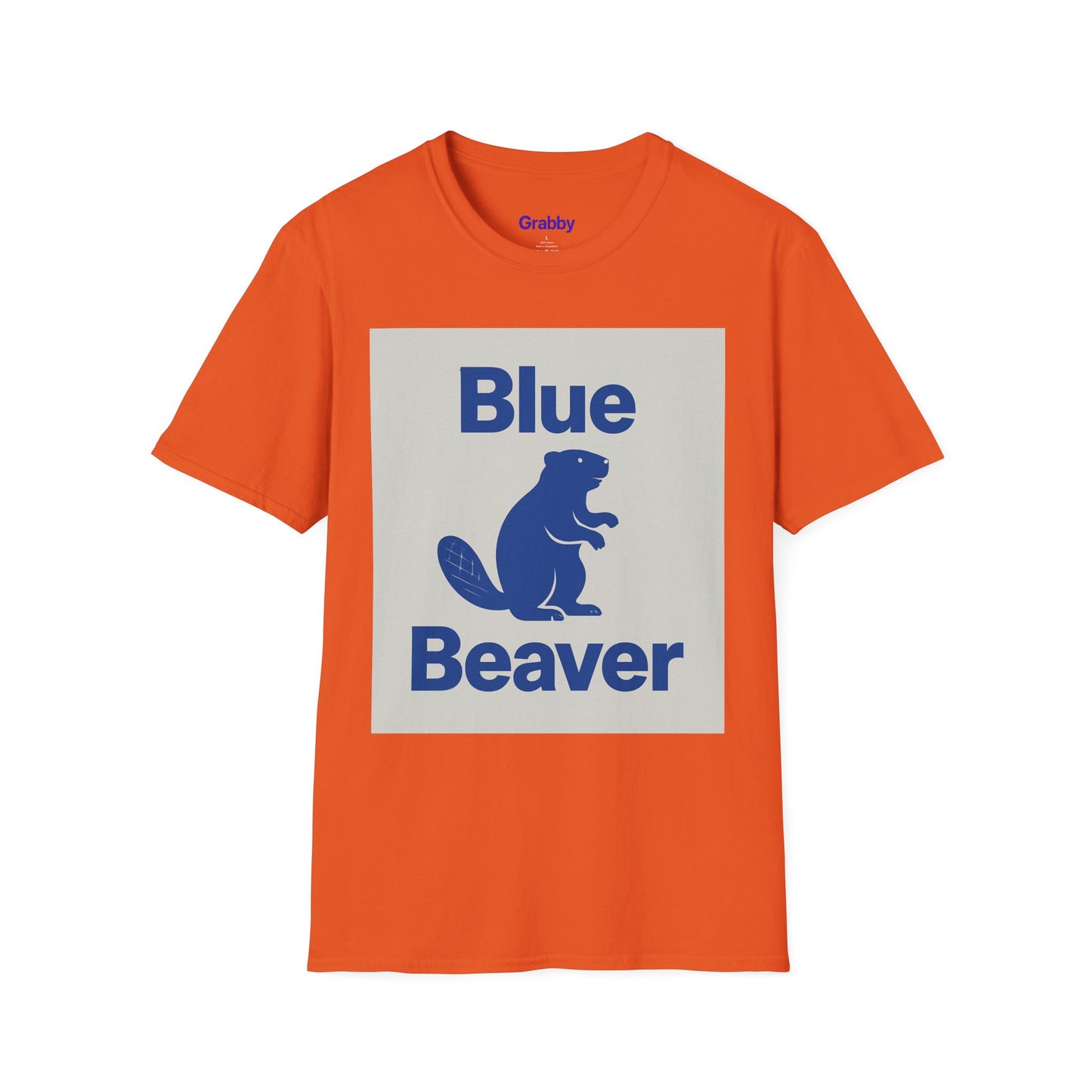 Blue Beaver Unisex Softstyle T-Shirt, Casual Wear, Great for Gifts, Nature Lovers, Wildlife Enthusiasts, Fun Shirt for Any Occasion