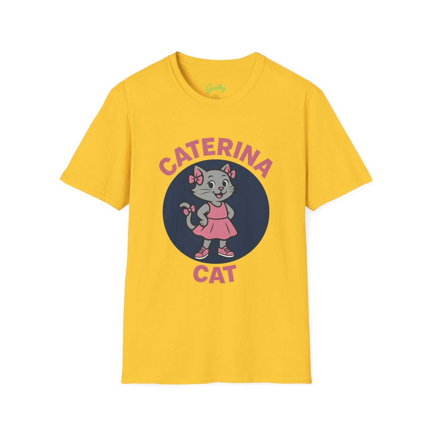 Cute Cat Graphic T-Shirt, Caterina Cat Design, Unisex Tee for Cat Lovers, Birthday Gift, Casual Wear, Animal Lover Shirt