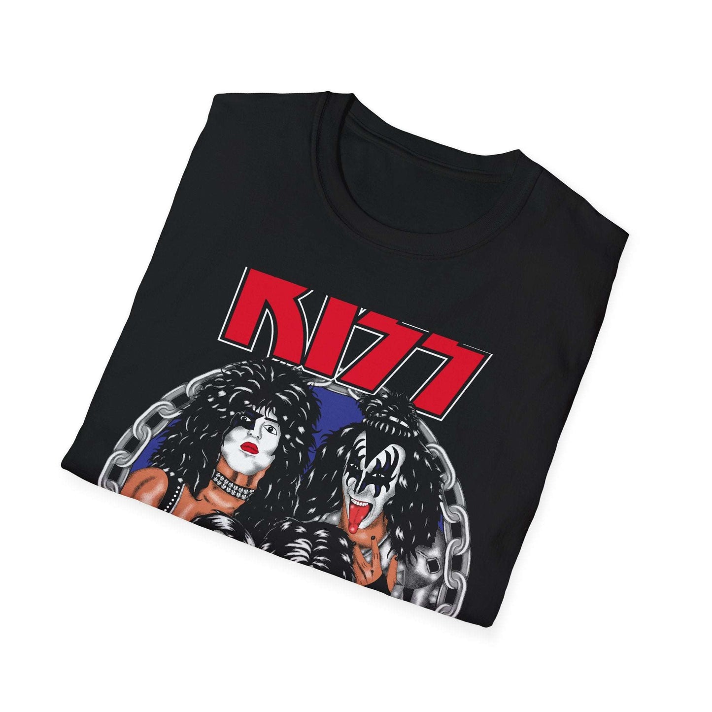 KISS Band Graphic Tee, Vintage , Music Lover Gift, Rock Concert Attire, Unisex Softstyle T-Shirt
