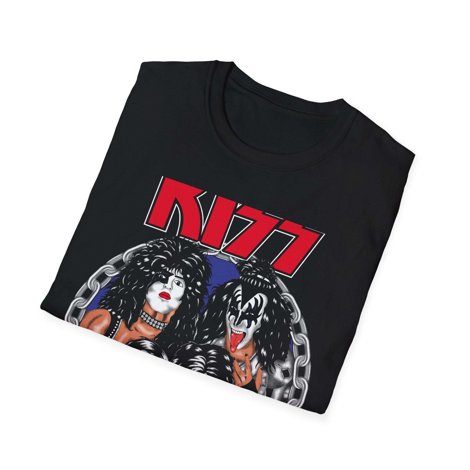 KISS Band Graphic Tee, Vintage , Music Lover Gift, Rock Concert Attire, Unisex Softstyle T-Shirt