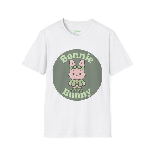 Bonnie Bunny Unisex T-Shirt, Cute Cartoon Tee for Kids and Adults, Perfect for Easter, Spring Celebrations, Everyday Wear, Gift Idea