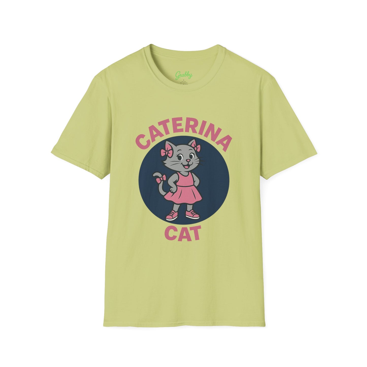 Cute Cat Graphic T-Shirt, Caterina Cat Design, Unisex Tee for Cat Lovers, Birthday Gift, Casual Wear, Animal Lover Shirt