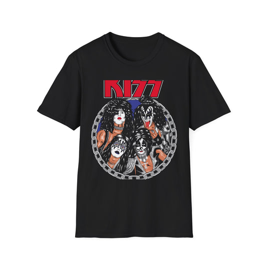 KISS Band Graphic Tee, Vintage , Music Lover Gift, Rock Concert Attire, Unisex Softstyle T-Shirt