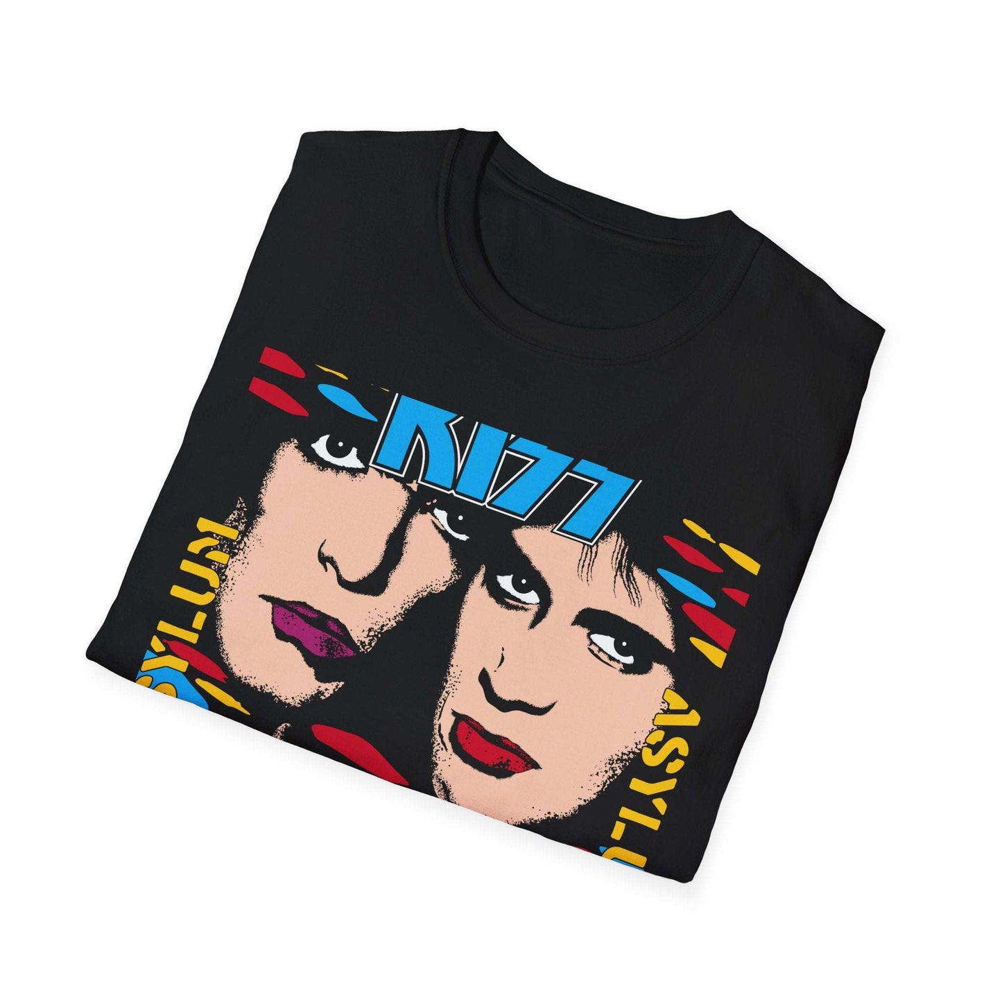 KISS Band Graphic Tees for Music Lovers, Unisex Softstyle T-Shirt, Rock Band Merchandise, Casual Wear, Concert Outfits, Gifts for Fans