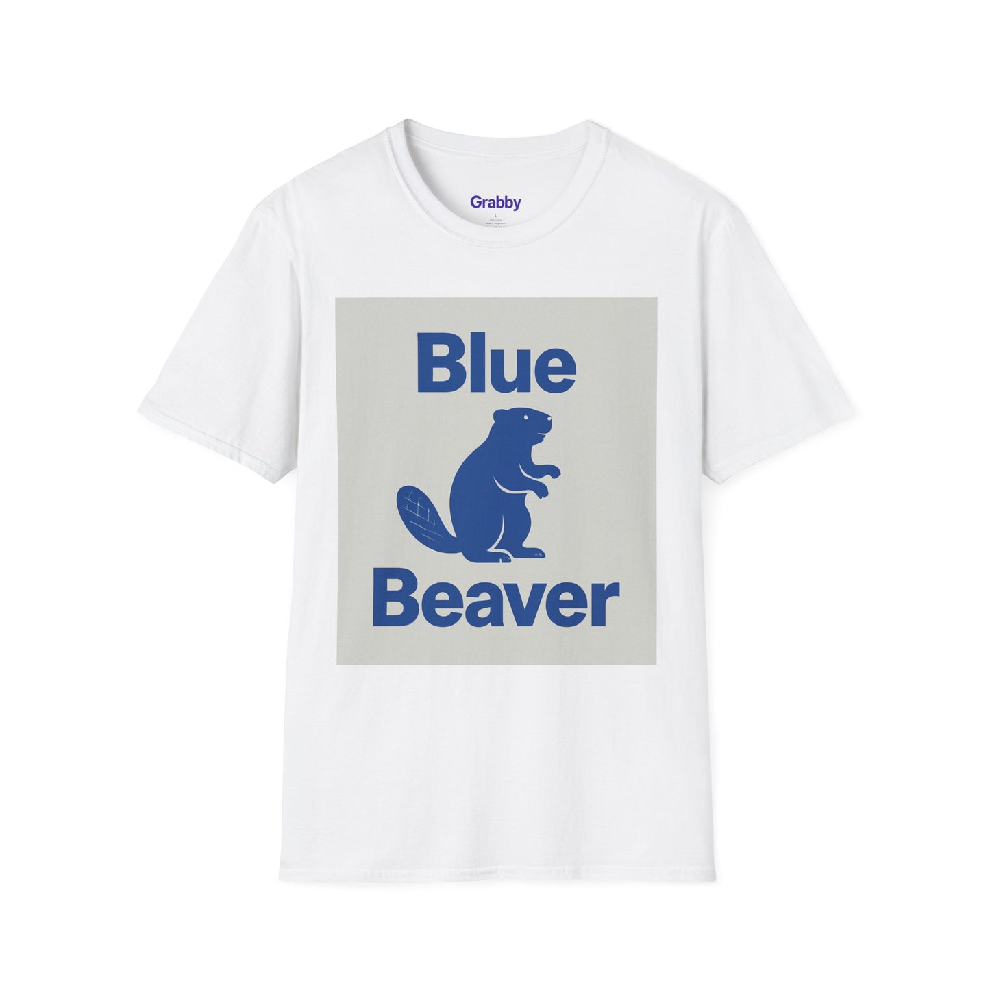Blue Beaver Unisex Softstyle T-Shirt, Casual Wear, Great for Gifts, Nature Lovers, Wildlife Enthusiasts, Fun Shirt for Any Occasion