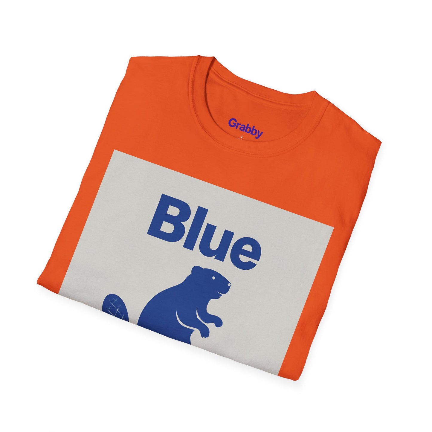 Blue Beaver Unisex Softstyle T-Shirt, Casual Wear, Great for Gifts, Nature Lovers, Wildlife Enthusiasts, Fun Shirt for Any Occasion