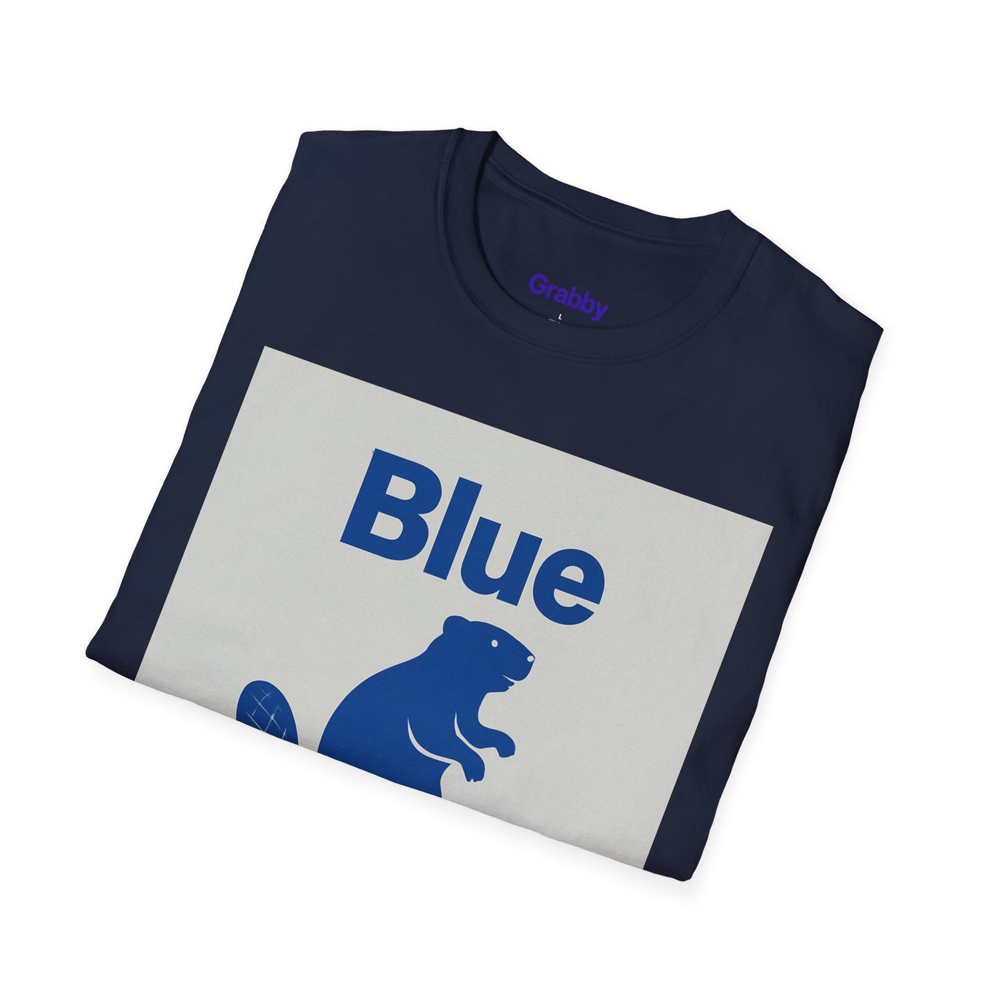 Blue Beaver Unisex Softstyle T-Shirt, Casual Wear, Great for Gifts, Nature Lovers, Wildlife Enthusiasts, Fun Shirt for Any Occasion