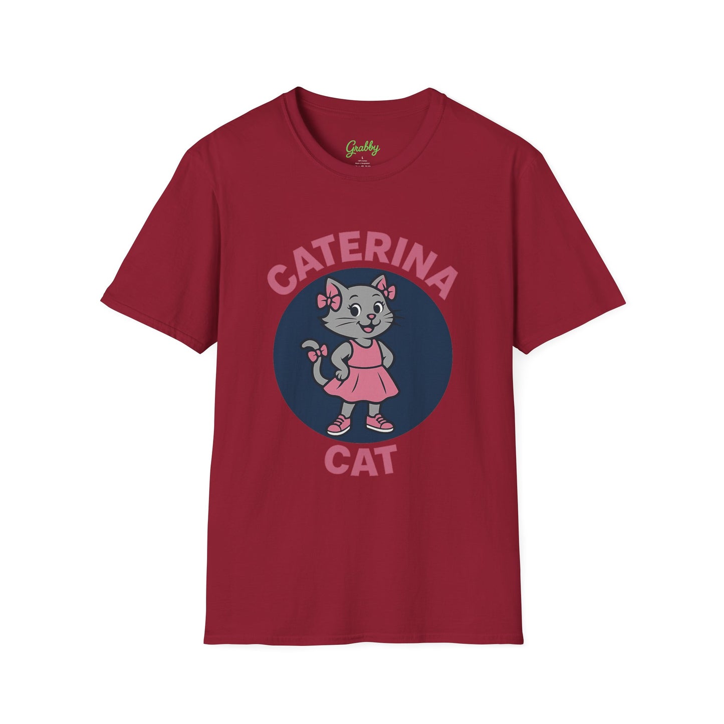 Cute Cat Graphic T-Shirt, Caterina Cat Design, Unisex Tee for Cat Lovers, Birthday Gift, Casual Wear, Animal Lover Shirt