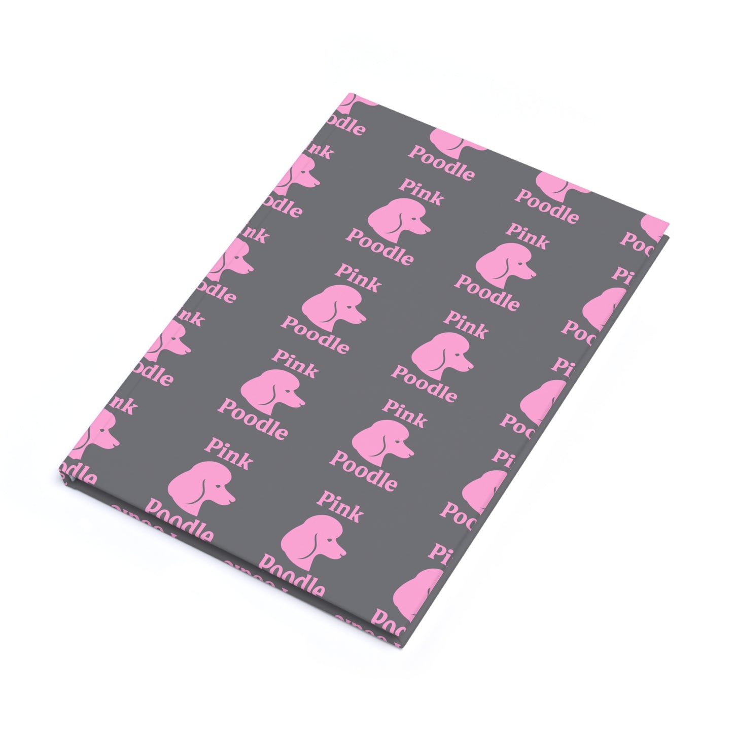 Pink Poodle Hardcover Journal - Cute Notebook for Dog Lovers, Writing Diary, Gift for Pet Owners, Journaling, Scrapbooking