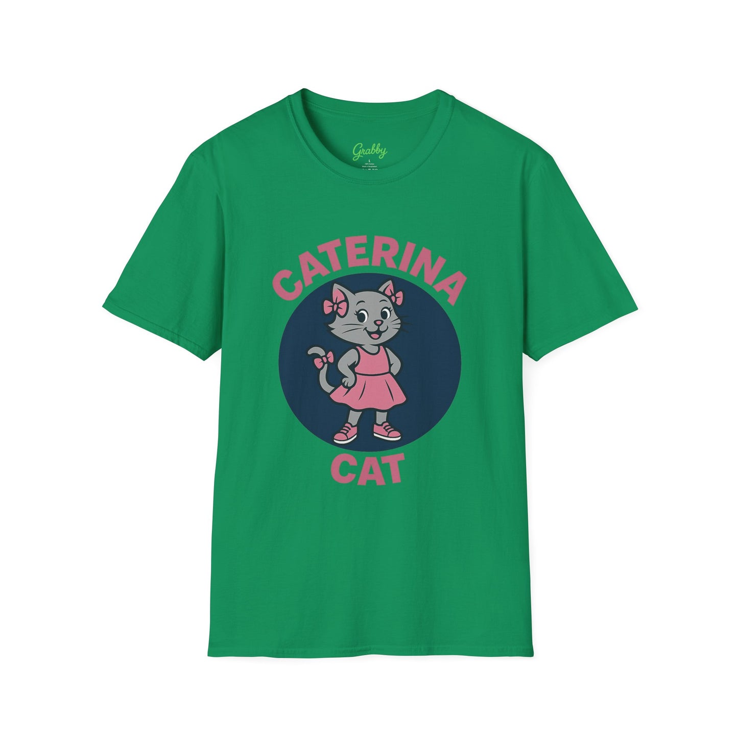 Cute Cat Graphic T-Shirt, Caterina Cat Design, Unisex Tee for Cat Lovers, Birthday Gift, Casual Wear, Animal Lover Shirt