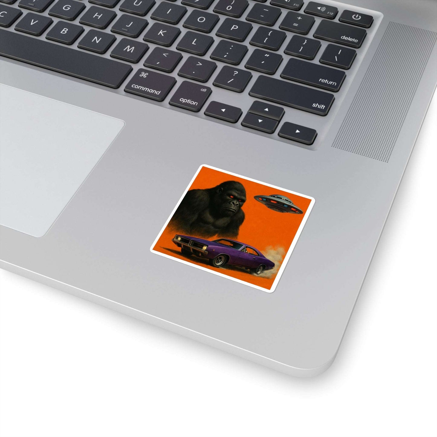 Retro Monster Vibe Square Stickers | Perfect for Laptop, Water Bottles, Scrapbooking, Car Decor, Gift Ideas