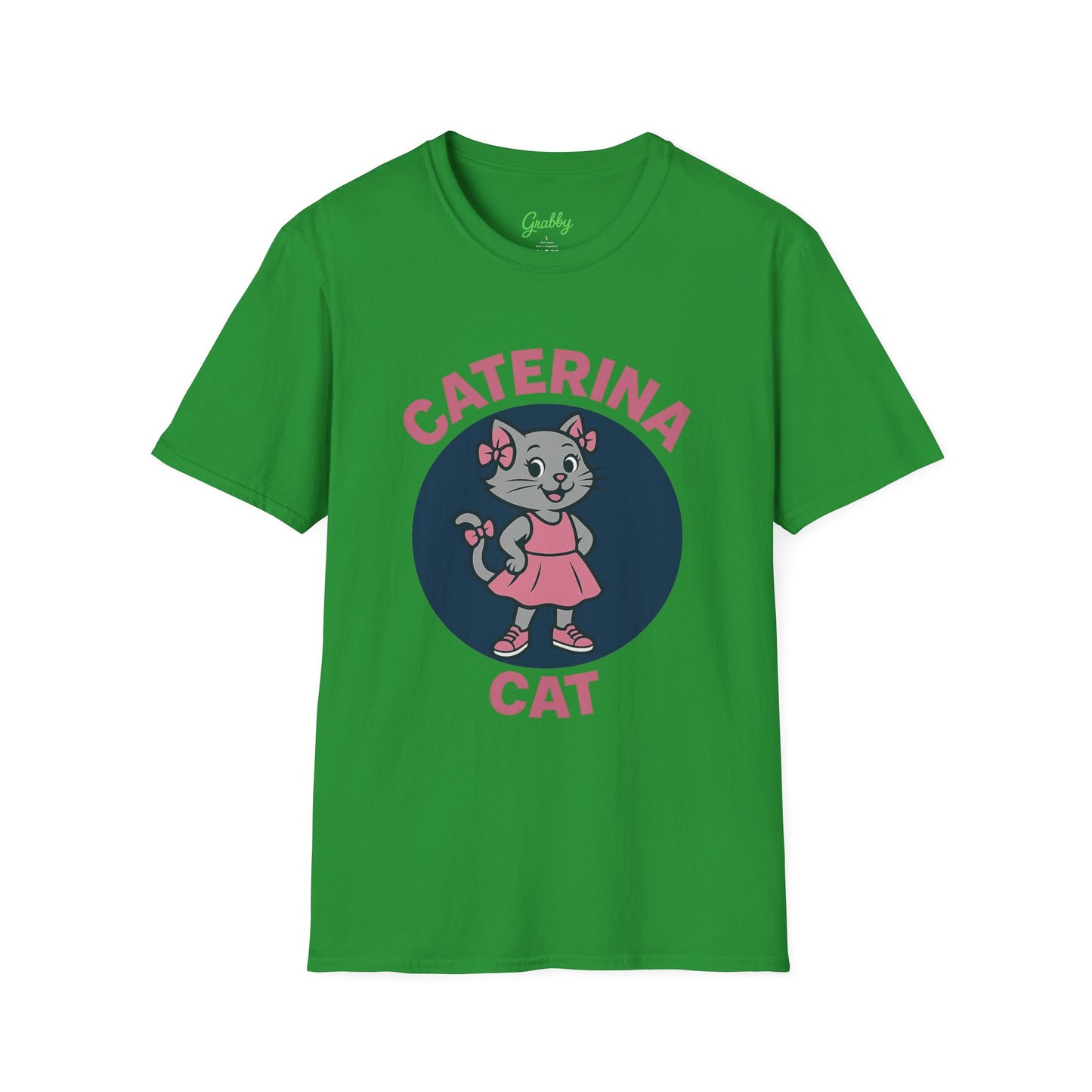 Cute Cat Graphic T-Shirt, Caterina Cat Design, Unisex Tee for Cat Lovers, Birthday Gift, Casual Wear, Animal Lover Shirt