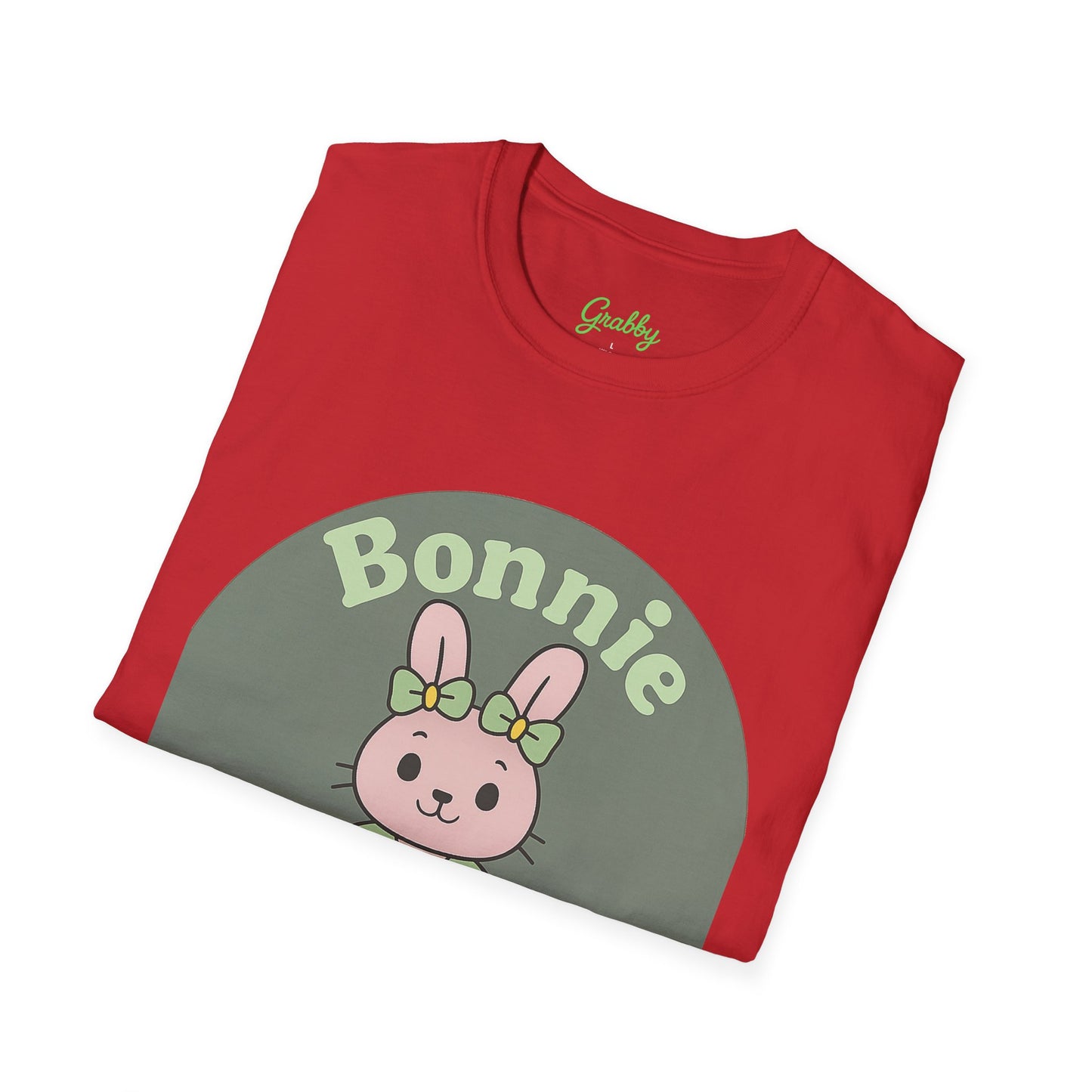 Bonnie Bunny Unisex T-Shirt, Cute Cartoon Tee for Kids and Adults, Perfect for Easter, Spring Celebrations, Everyday Wear, Gift Idea