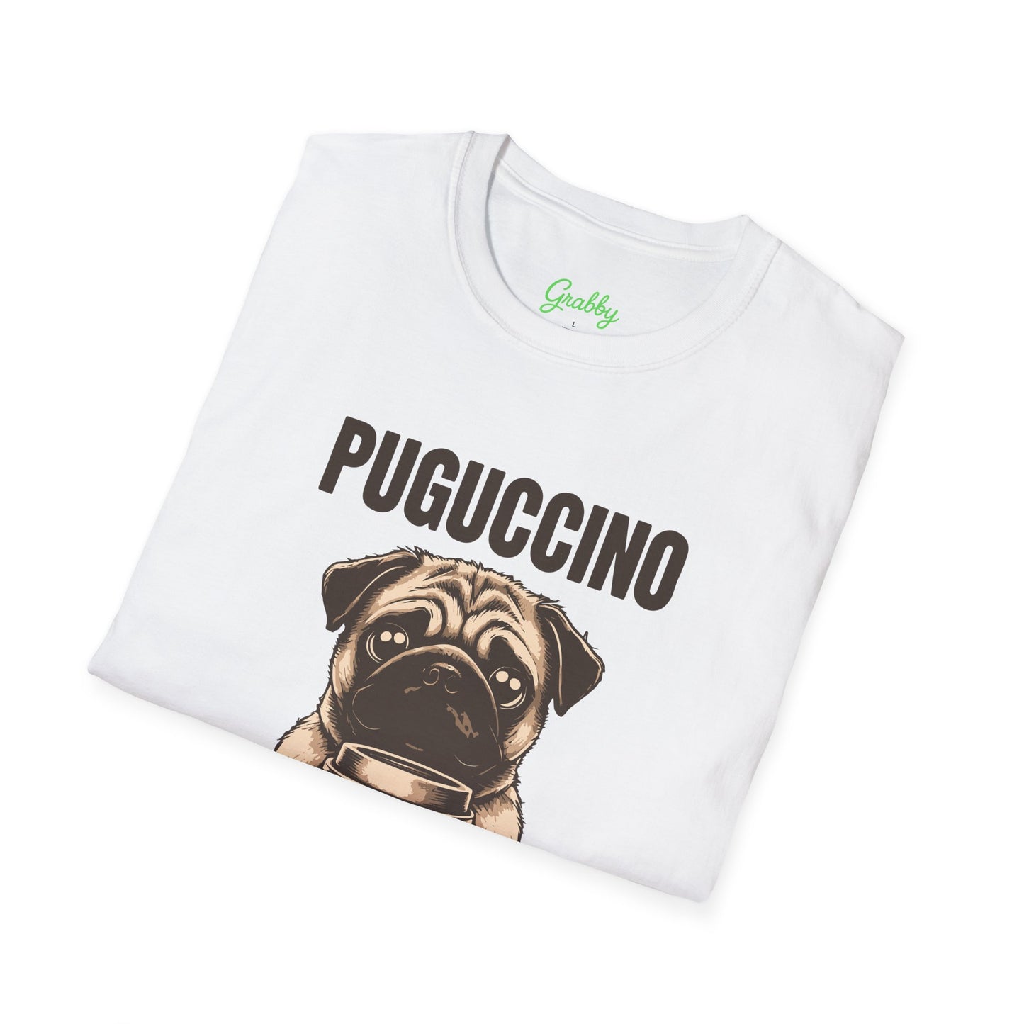 Pug Coffee Lover T-Shirt, Funny Dog Tee, Gift for Pet Owners, Casual Wear, Cute Shirt for Coffee Lovers, Unisex Softstyle Tee