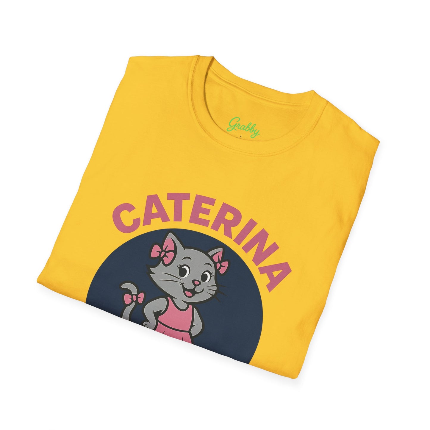 Cute Cat Graphic T-Shirt, Caterina Cat Design, Unisex Tee for Cat Lovers, Birthday Gift, Casual Wear, Animal Lover Shirt