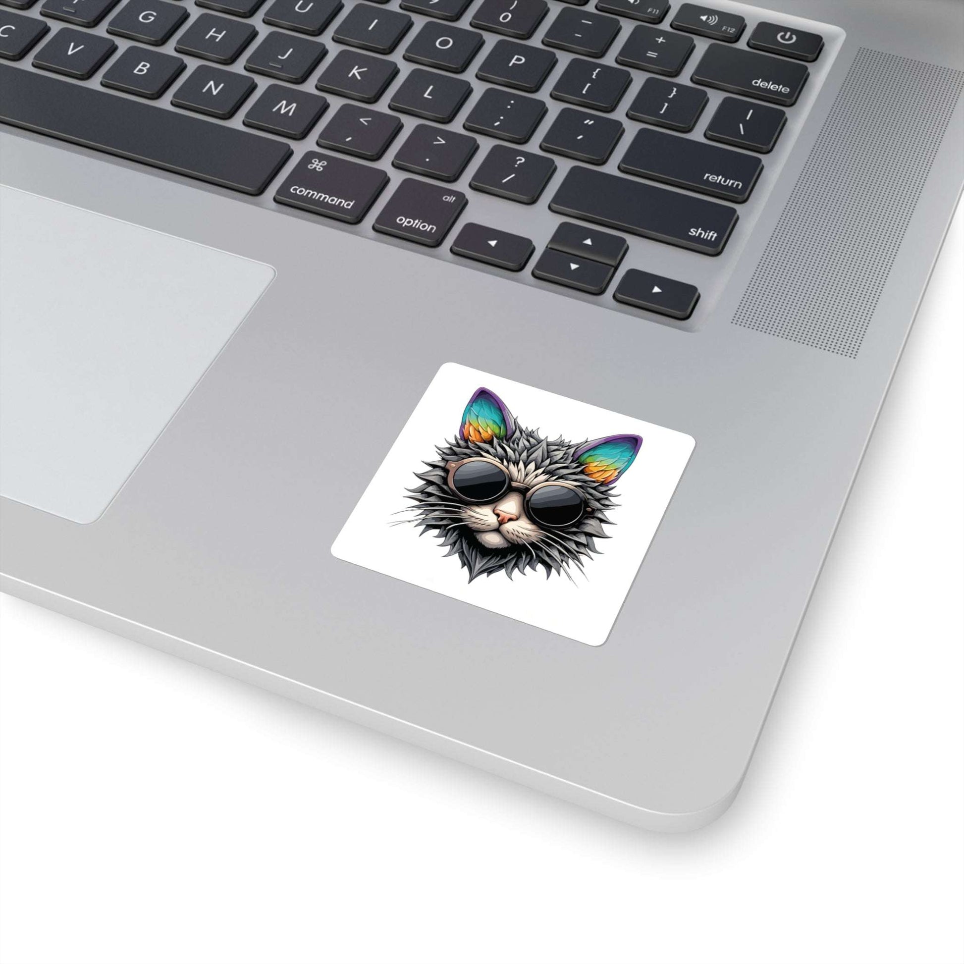 Cool Cat Sticker Square Stickers