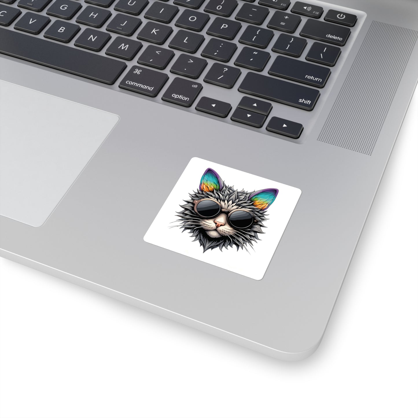 Cool Cat Sticker Square Stickers