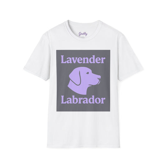Lavender Labrador T-Shirt, Dog Lover Tee, Pet Adoption Shirt, Gift for Dog Owners, Casual Wear