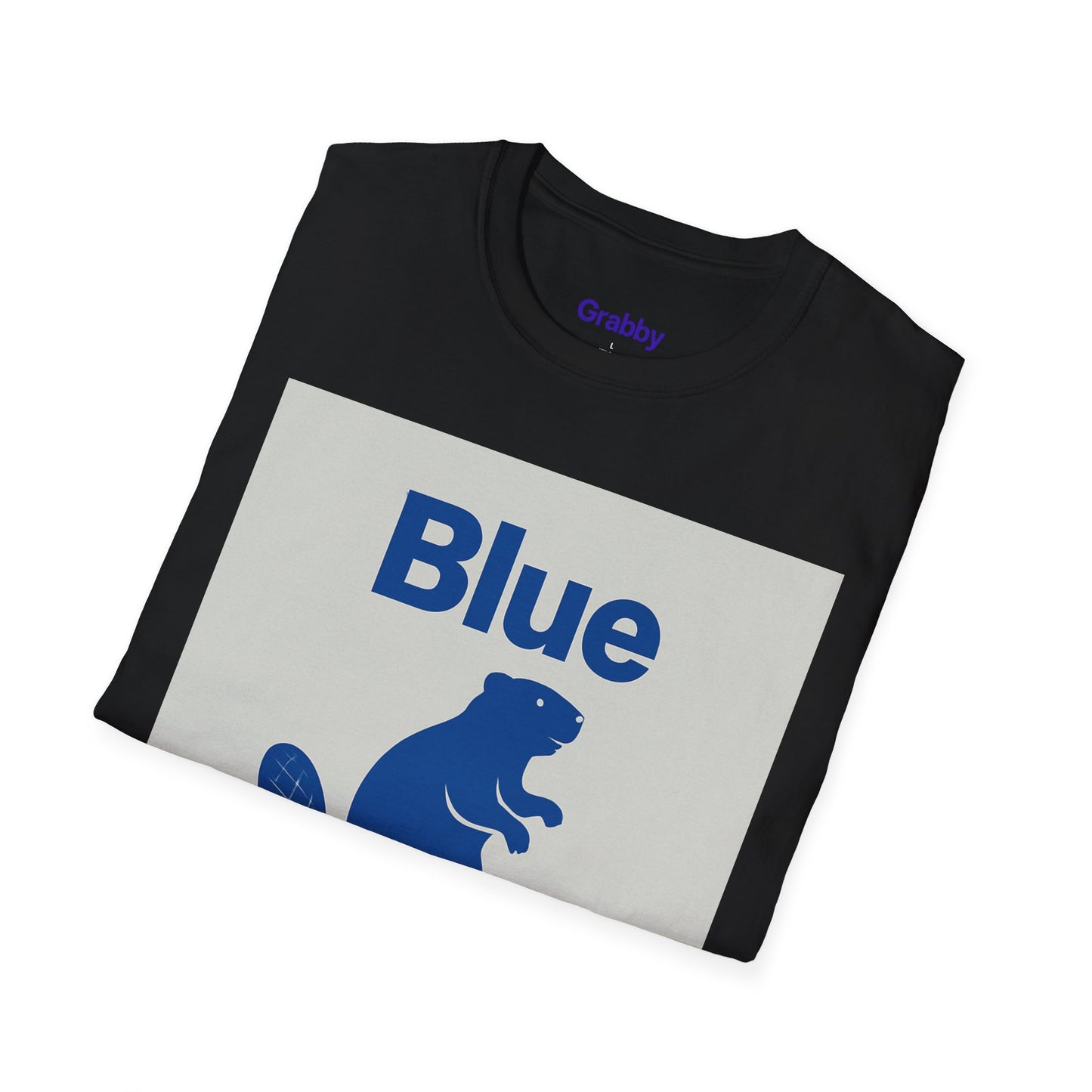 Blue Beaver Unisex Softstyle T-Shirt, Casual Wear, Great for Gifts, Nature Lovers, Wildlife Enthusiasts, Fun Shirt for Any Occasion